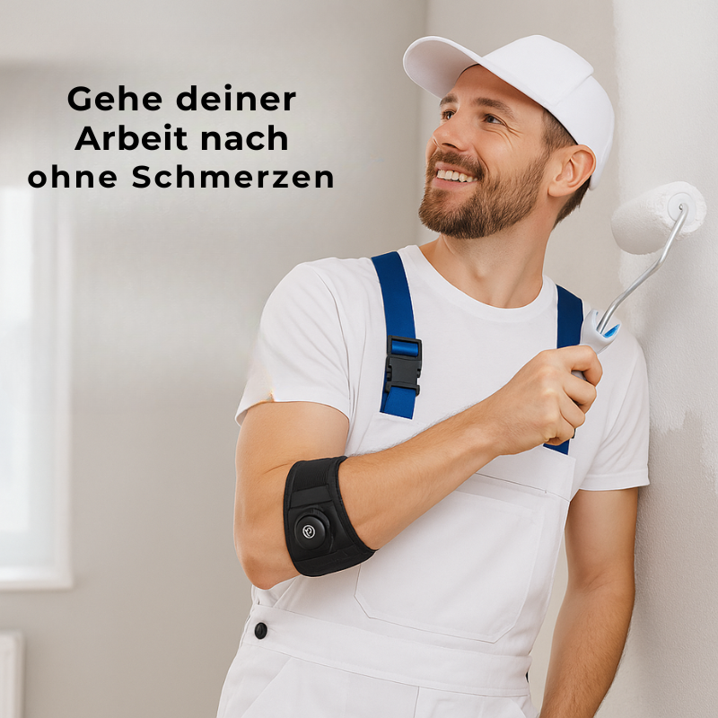 ElbowGuard Ellenbogenspange gegen Tennisarm & Golferarm mit Drehverschluss-System