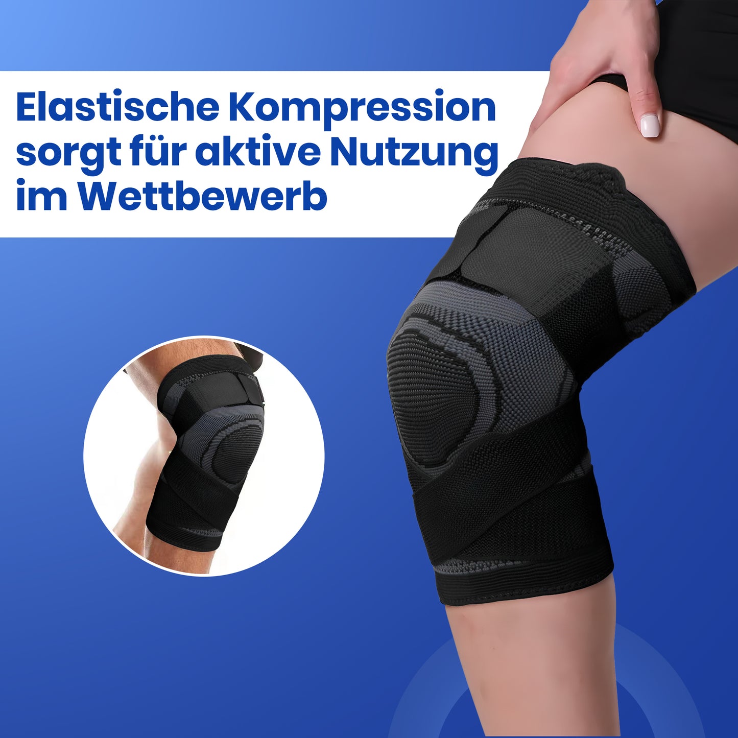 KneeGuard atmungsaktive Sportbandage mit Klettverschluss